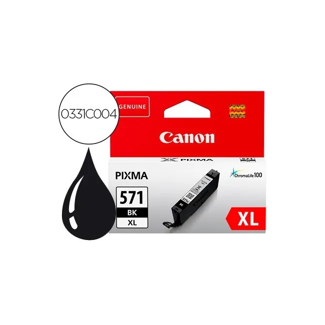 INK-JET CANON CLI-571XL PIXMA MG6852 / TS6050 / TS8050 NEGRO ALTA C...