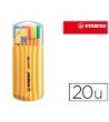 ROTULADOR STABILO PUNTA DE FIBRA POINT 88 ZEBRUI ESTUCHE DE 20 COLO...