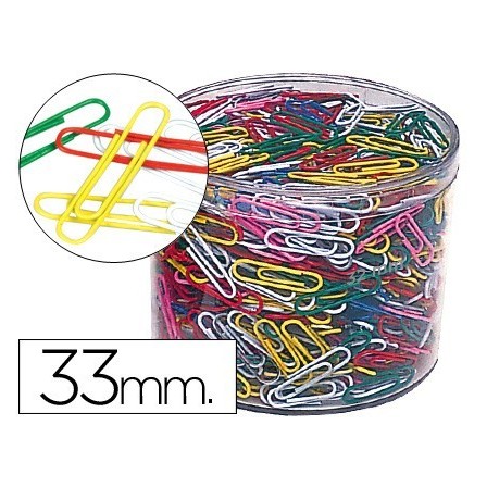 CLIPS COLORES BOTE DE 1000 -BOTE DE 1000