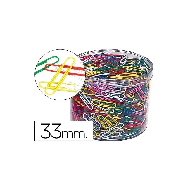 CLIPS COLORES BOTE DE 1000 -BOTE DE 1000