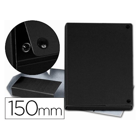 CARPETA PROYECTOS PARDO FOLIO LOMO 150 MM CARTON FORRADO NEGRO CON ...
