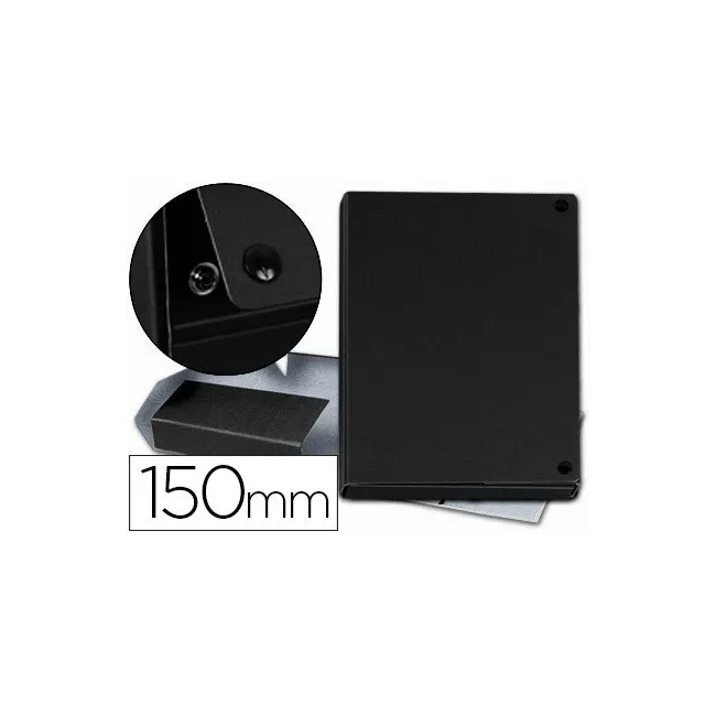CARPETA PROYECTOS PARDO FOLIO LOMO 150 MM CARTON FORRADO NEGRO CON ...