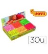 PLASTILINA JOVI 70F TAMAÑO PEQUEÑO CAJA DE 30 UNIDADES COLORES FLUO...