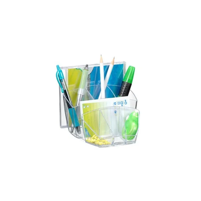 ORGANIZADOR SOBREMESA CEP CON 8 COMPARTIMENTOS PLASTICO TRANSPARENTE