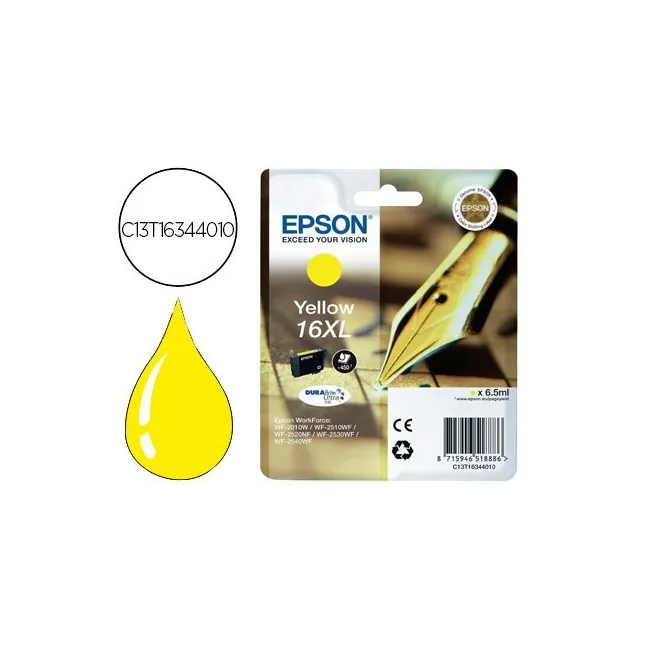 INK-JET EPSON 16XL WF2010W WF2510WF WF2520NF WF2530WF WF2540WF AMAR...