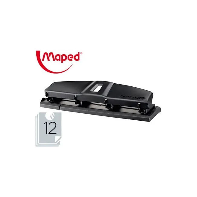 TALADRADOR MAPED ESSENTIALS METAL 4 TALADROS CAPACIDAD 12 HOJAS COL...