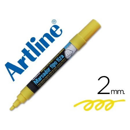 ROTULADOR ARTLINE PIZARRA VERDE NEGRA EPW-4-AM COLOR AMARILLO BOLSA...