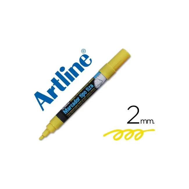 ROTULADOR ARTLINE PIZARRA VERDE NEGRA EPW-4-AM COLOR AMARILLO BOLSA...