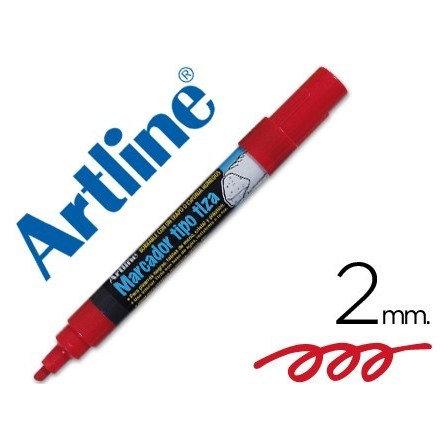 ROTULADOR ARTLINE PIZARRA VERDE NEGRA EPW-4-RO COLOR ROJO BOLSA DE ...