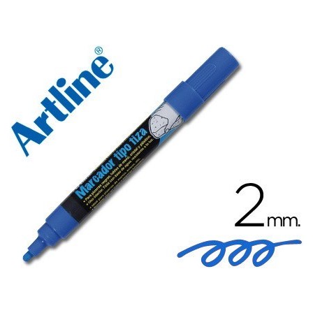 ROTULADOR ARTLINE PIZARRA VERDES-NEGRAS EPW-4-AZ COLOR AZUL -BOLSA ...