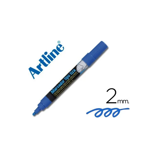 ROTULADOR ARTLINE PIZARRA VERDES-NEGRAS EPW-4-AZ COLOR AZUL -BOLSA ...