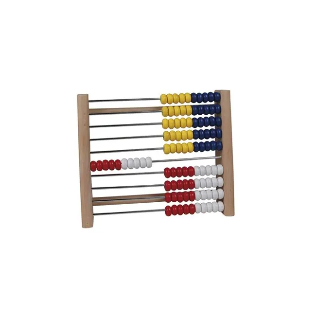 ABACO MADERA 20X10X26 CM 100 BOLAS COLORES