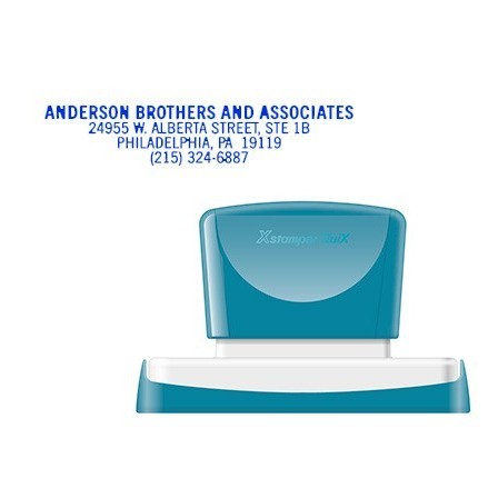 SELLO X-STAMPER QUIX PERSONALIZABLE COLOR AZUL MEDIDAS 16X83 MM Q-26
