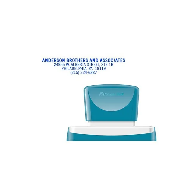 SELLO X-STAMPER QUIX PERSONALIZABLE COLOR AZUL MEDIDAS 16X83 MM Q-26