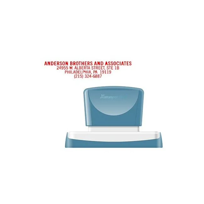 SELLO X-STAMPER QUIX PERSONALIZABLE COLOR ROJO MEDIDAS 16X83 MM Q-26