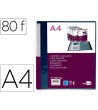 CARPETA LIDERPAPEL 80 FUNDAS CANGURO PP DIN A4 AZUL TRANSLUCIDO POR...