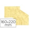 SOBRE FANTASIA MARMOLEADO AMARILLO 160X220 MM 90 GR PAQUETE DE 25