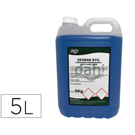 LIMPIADOR BACTERICIDA DAHI DESBAK AZUL GARRAFA 5 LITROS