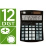 CALCULADORA LIDERPAPEL SOBREMESA XF27 12 DIGITOS TASAS SOLAR Y PILA...