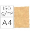 PAPEL PERGAMINO DIN A4 TROQUELADO 150 GR COLOR PARCHMENT OCRE PAQUE...