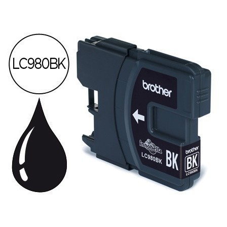 INK-JET BROTHER LC-980BK DCP-145/DCP-165/MFC-250/MFC- 290 NEGRO