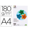 CARTULINA LIDERPAPEL A4 180G/M2 10 COLORES SURTIDOS PAQUETE DE 100