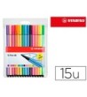 ROTULADOR STABILO ACUARELABLE PEN 68 ESTUCHE DE 10 COLORES ESTANDAR...