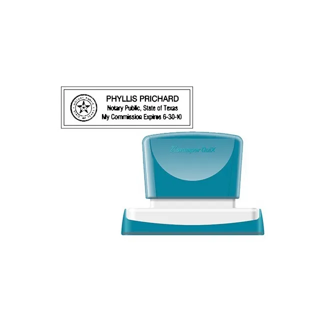 SELLO X-STAMPER QUIX PERSONALIZABLE COLOR NEGRO MEDIDAS 22X69 MM Q-18