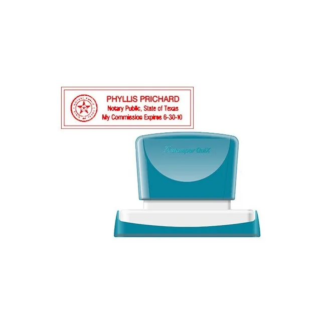 SELLO X-STAMPER QUIX PERSONALIZABLE COLOR ROJO MEDIDAS 22X69 MM Q-18