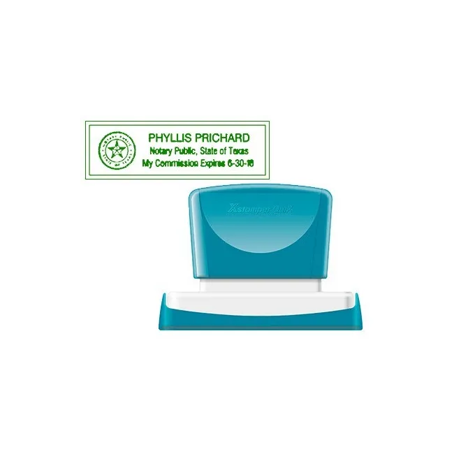 SELLO X-STAMPER QUIX PERSONALIZABLE COLOR VERDE MEDIDAS 22X69 MM Q-18