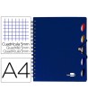 CUADERNO ESPIRAL LIDERPAPEL A4 MICRO EXECUTIVE TAPA PLASTICO 100H 8...