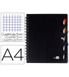 CUADERNO ESPIRAL LIDERPAPEL A4 MICRO EXECUTIVE TAPA PLASTICO 100H 8...