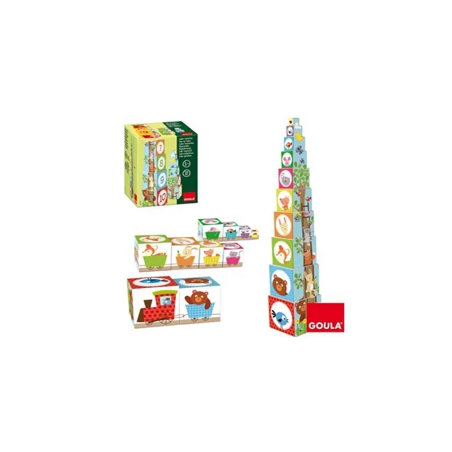 JUEGO DISET DIDACTICOS CUBOS APILABLES FIGURAS DEL BOSQUE