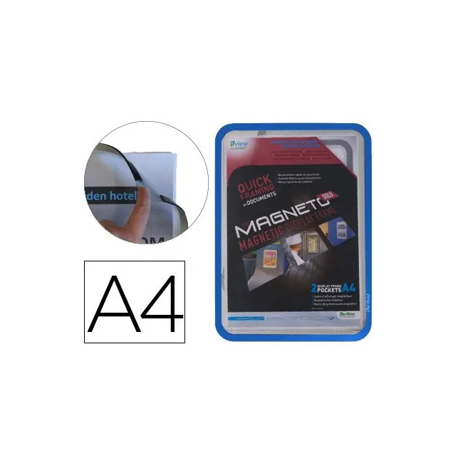 MARCO PORTA ANUNCIOS TARIFOLD MAGNETO DIN A4 CON 4 BANDAS MAGNETICA...