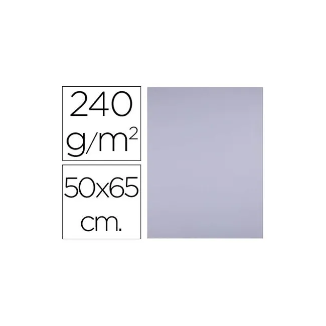CARTULINA LIDERPAPEL 50X65 CM 240G/M2 LILA PAQUETE DE 25 UNIDADES