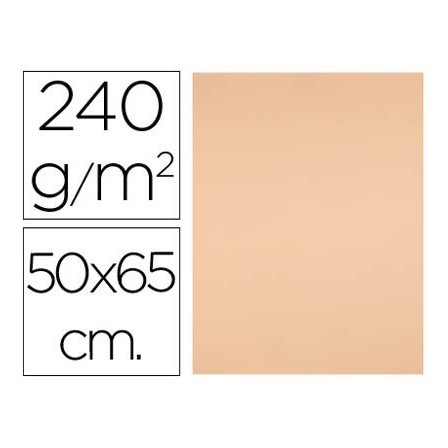CARTULINA LIDERPAPEL 50X65 CM 240G/M2 SEPIA PAQUETE DE 25 UNIDADES