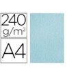 PAPEL COLOR LIDERPAPEL PERGAMINO A4 240G/M2 AZUL PACK DE 25 HOJAS