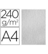 PAPEL COLOR LIDERPAPEL PERGAMINO A4 240G/M2 GRIS PACK DE 25 HOJAS