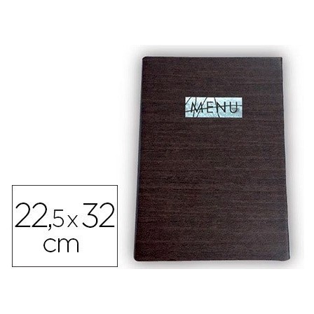 PORTA MENUS LIDERPAPEL PU 22,5 X 32 CM CON SUJECCION EN ESQUINAS PA...