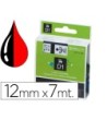 CINTA DYMO 1000 NEGRO-ROJO 12MM X 7MT D1