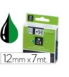 CINTA DYMO 1000 NEGRO-VERDE 12MM X 7MT D1