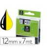CINTA DYMO 1000 NEGRO-AMARILLO12MM X 7MT D1