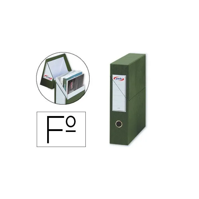 ARCHIVADOR CON TAPA PARDO CARTON FORRADO OLLAO LOMO DIN A4 80 MM CO...