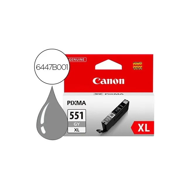 INK-JET CANON 551 XL PIXMA IP7250 / MG5450 / MG6350 GRIS