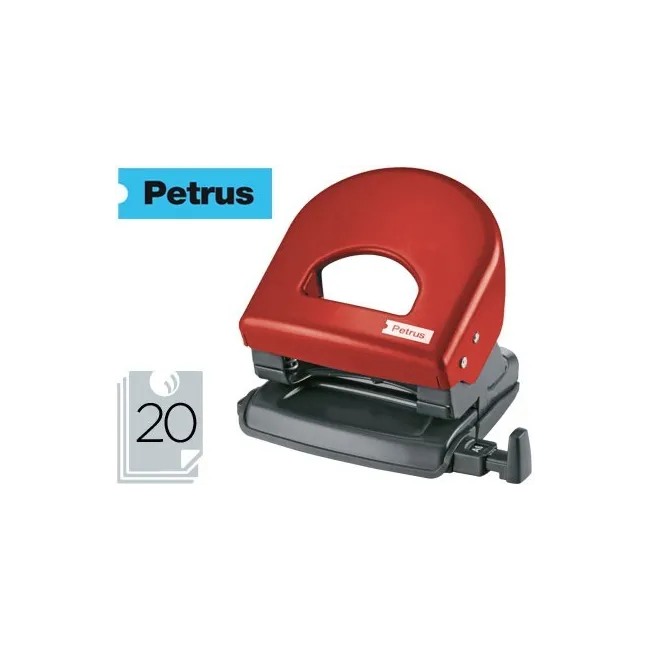 TALADRADOR PETRUS 62 COLOR -ROJO -CAPACIDAD 20 HOJAS