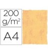 PAPEL PERGAMINO DIN A4 200 GR COLOR MARMOL AMARILLO PAQUETE DE 25 H...