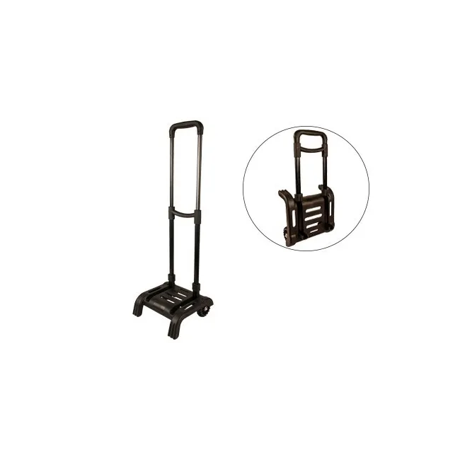 CARRO PORTAMOCHILAS LIDERPAPEL PLEGABLE NEGRO 860X280X260 MM