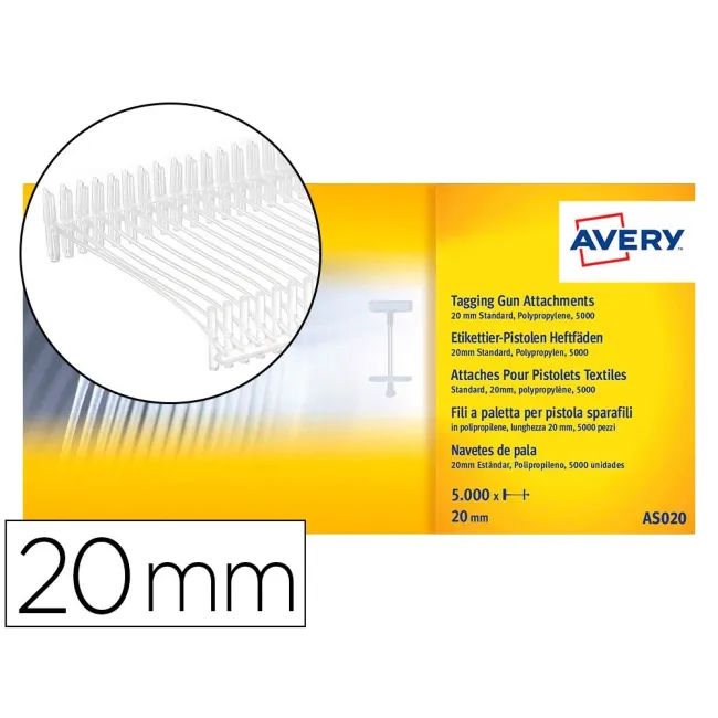 RECAMBIO DE NAVETES AVERY PARAPISTOLA SUJETA ETIQUETAS -25 MM