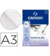 BLOC DIBUJO MULTITECNICAS CANSON IMAGINE DIN A3 ENCOLADO LISO 29,7X...