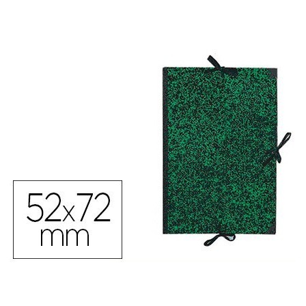 CARPETA DIBUJO CANSON CLASSIC 52X72 CM CON LAZOS MARMOL VERDE